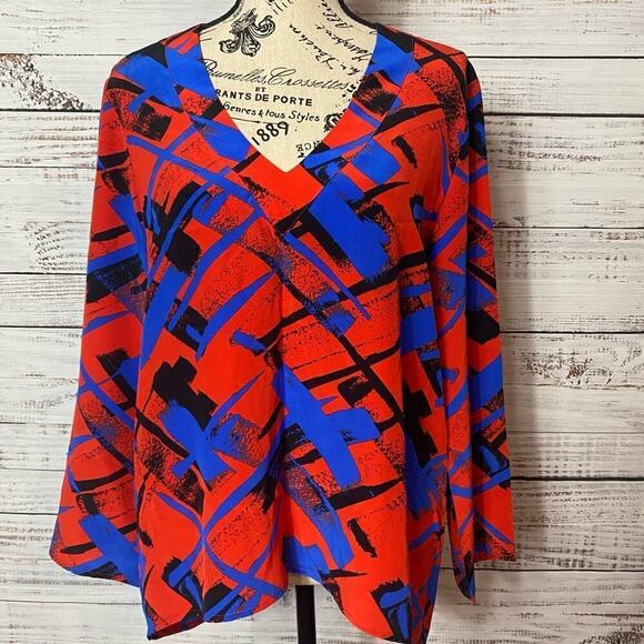 AMANDA UPRICHARD V-NECK 100% silk Size medium dress popover blouse - Picture 1 of 7